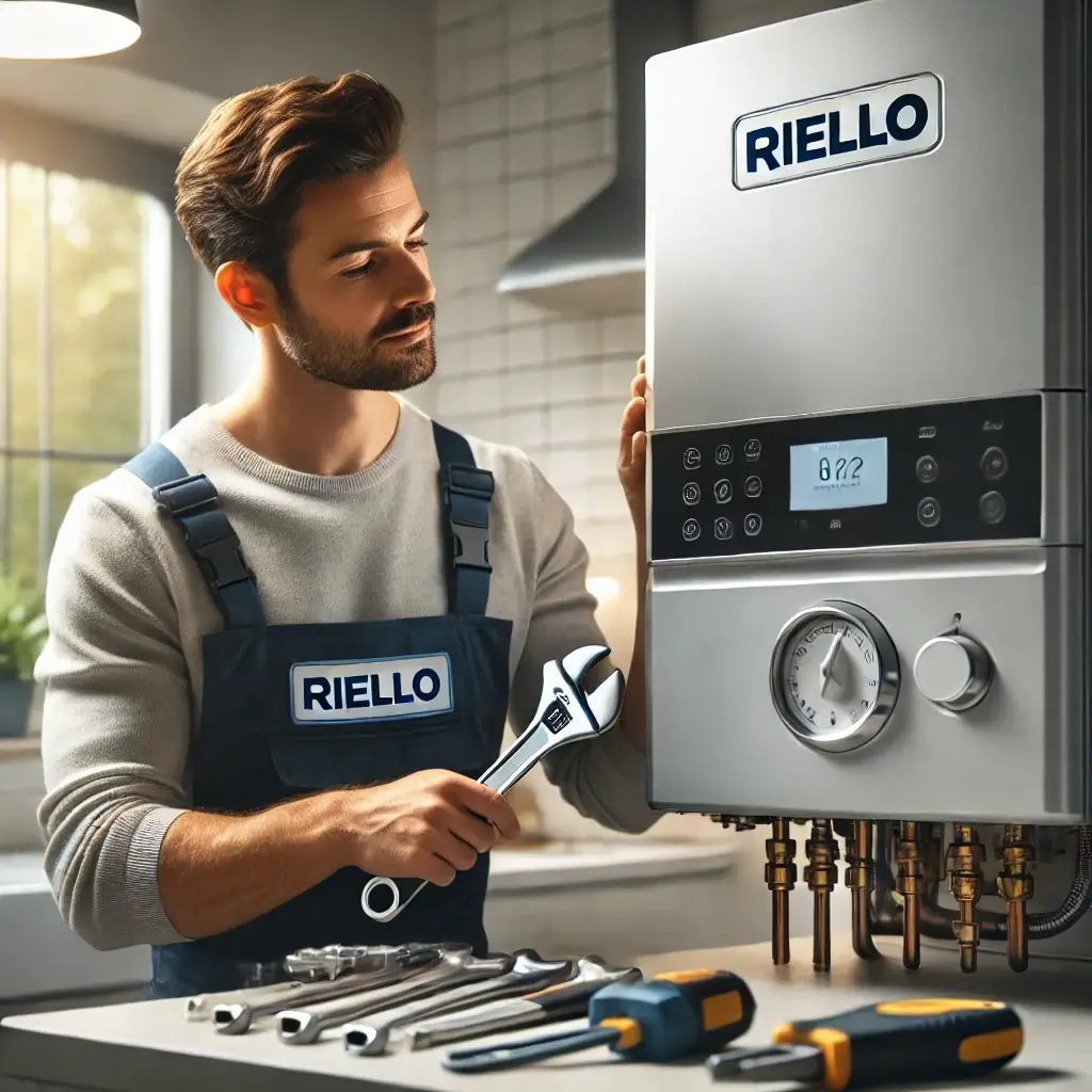 Tecnico specializzato in assistenza caldaie Riello a Parma, manutenzione sicura ed efficiente.