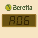 Schermo digitale Beretta con errore A06