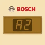 Display caldaia Bosch con codice errore A2