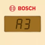 Errore A3 su schermo digitale caldaia Bosch