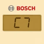 Errore C7 Bosch su pannello comandi digitale