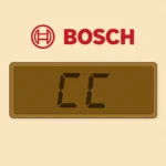 Schermo Bosch con codice errore CC attivo