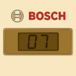  Codice D7 sul display caldaia Bosch