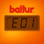 errore-e01-caldaia-baltur Display caldaia Baltur con codice errore E01 visibile