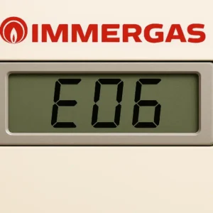 Schermo digitale caldaia Immergas con codice 06