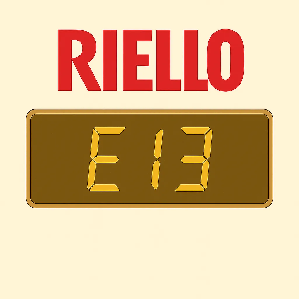 errore-e13-caldaia-riello. Errore E13 caldaia Riello su display digitale