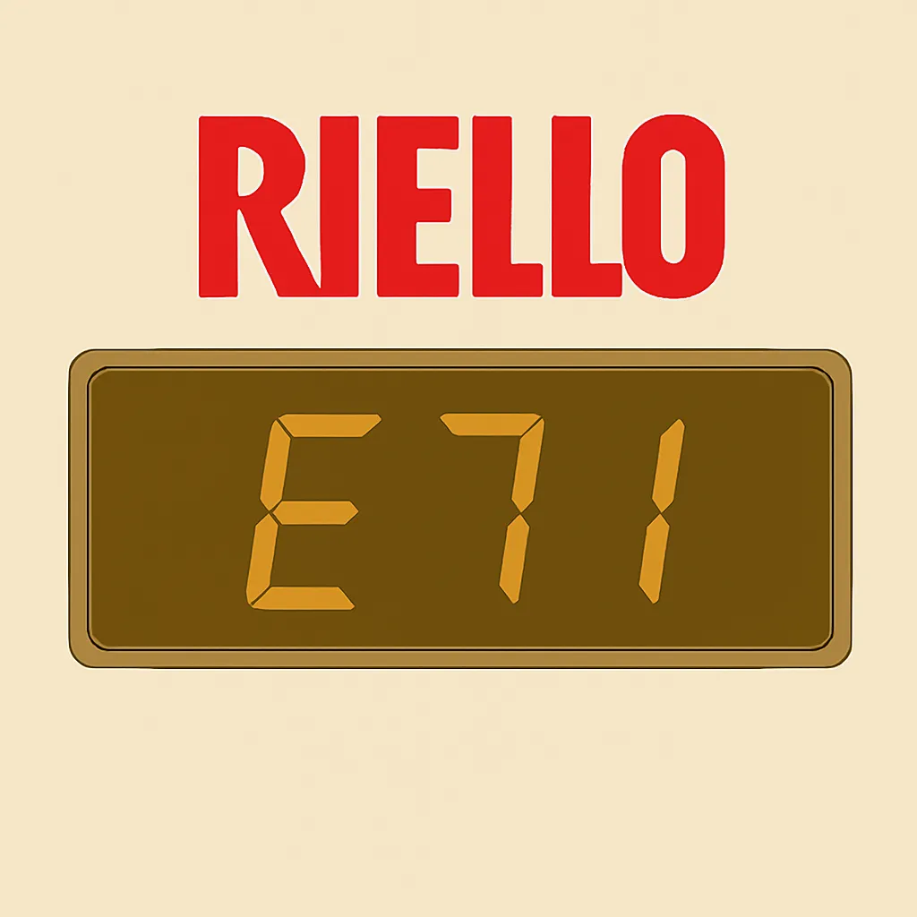 errore-e71-caldaia-riello. Errore E71 caldaia Riello su display digitale