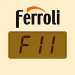 errore-f11-caldaia-ferroli.webp Display caldaia Ferroli con errore F11 attivo
